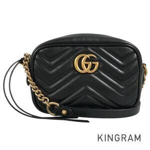 Gucci GG Marmont Camera Bag Leather Shoulder Black